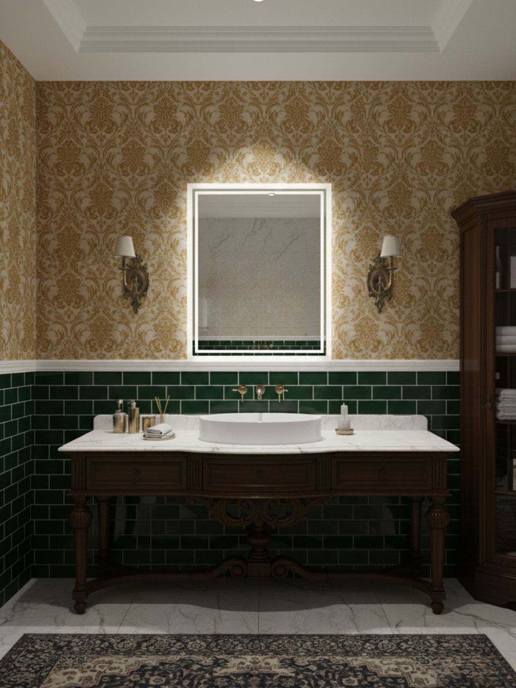 Capricornus mirror size options - 21 rectangular & square variants, customizable for bathroom & any interior space
