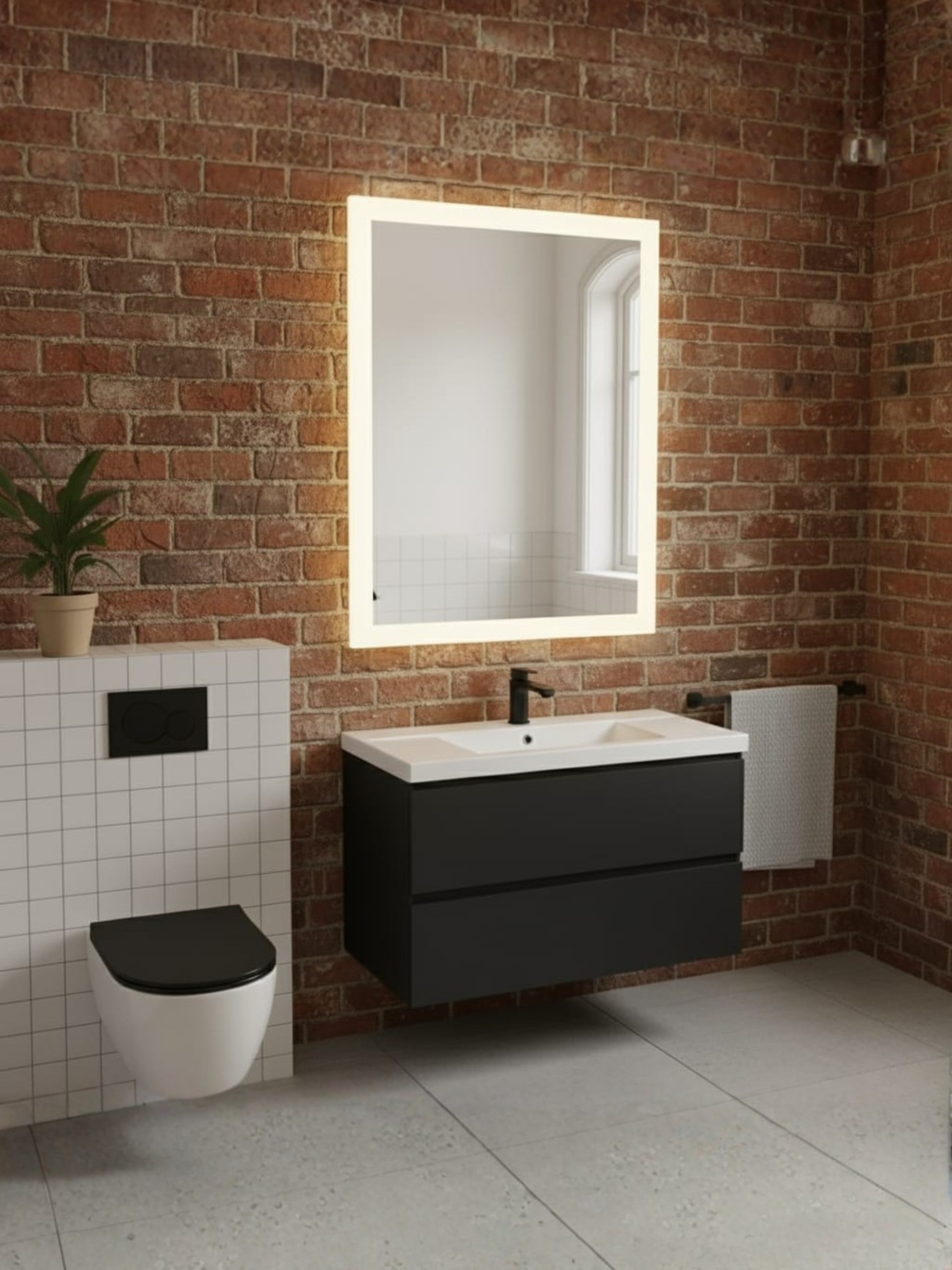 Lena mirror size options - 21 rectangular & square variants, customizable for bathroom & any interior space
