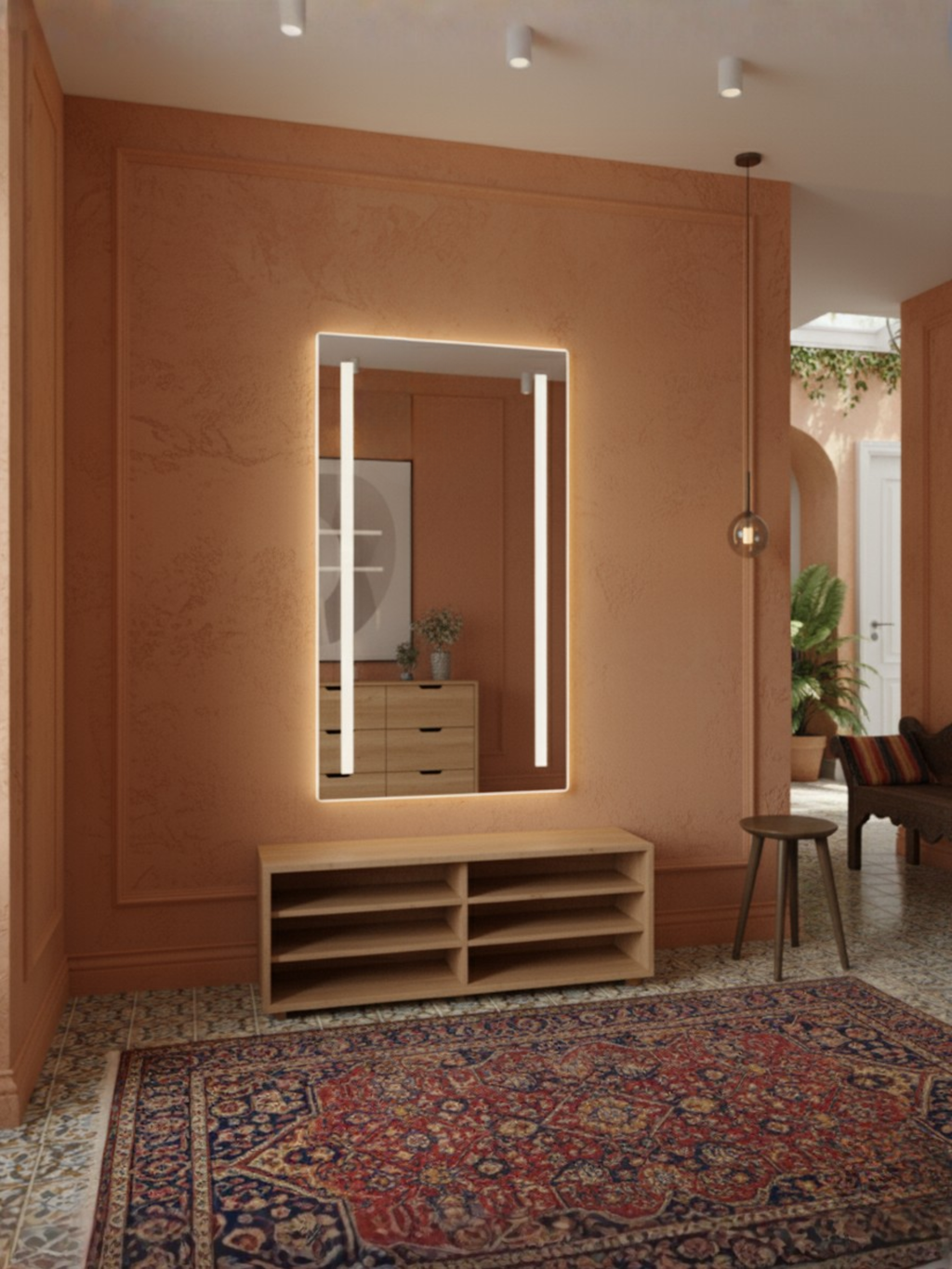 Venus mirror size options - 21 rectangular & square variants, customizable for bathroom & any interior space
