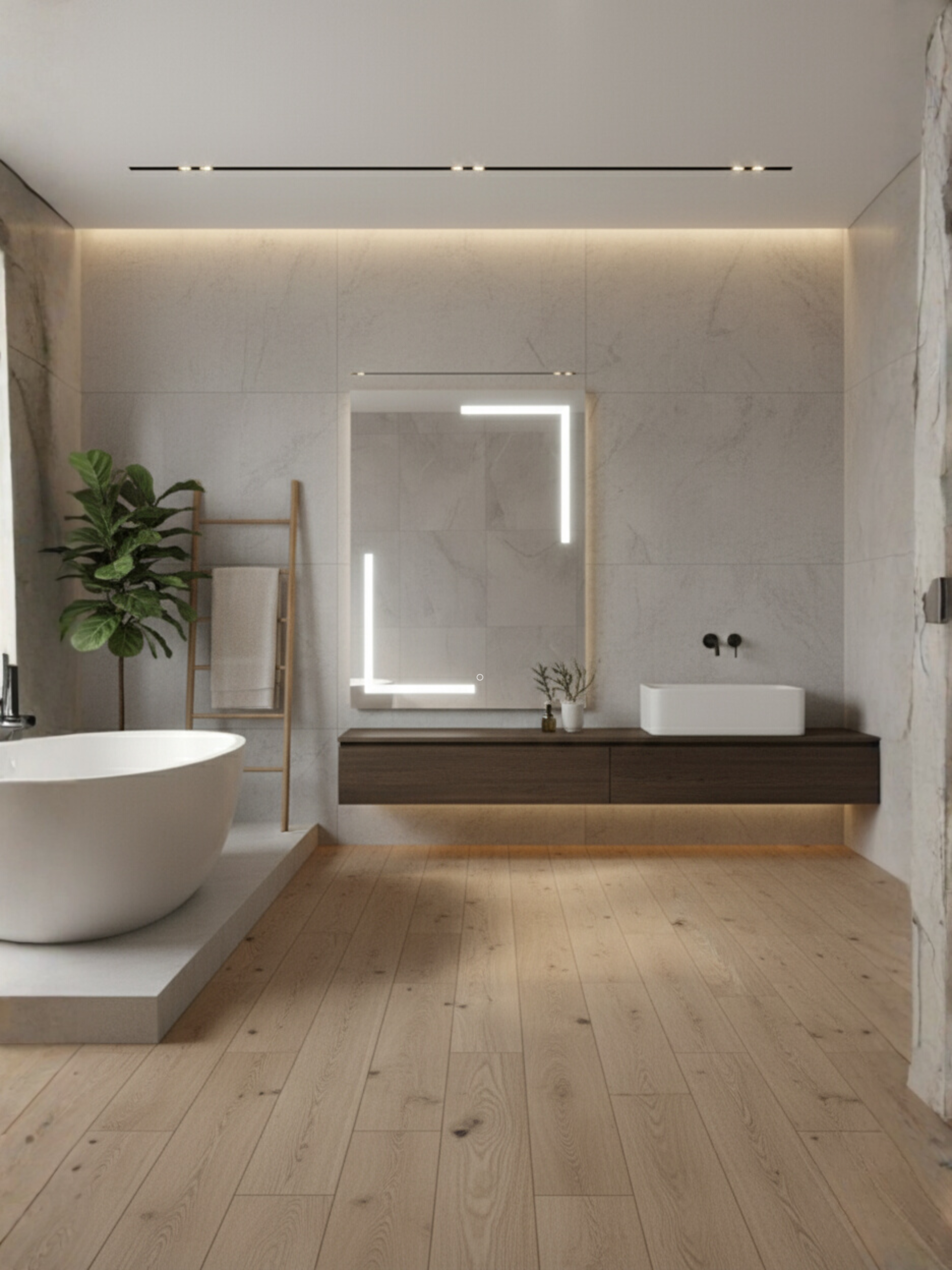 Via Lactea LED mirror technical specifications - dimensions, electrical parameters, IP65 certification, 5-year warranty
