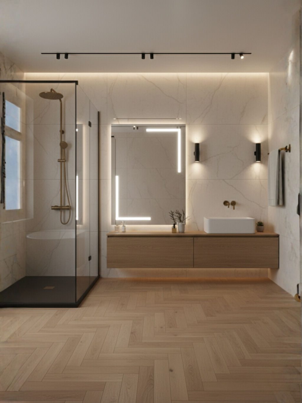 Via Lactea mirror wall switch control - convenient on-off operation, elegant design for bathroom & home lighting
